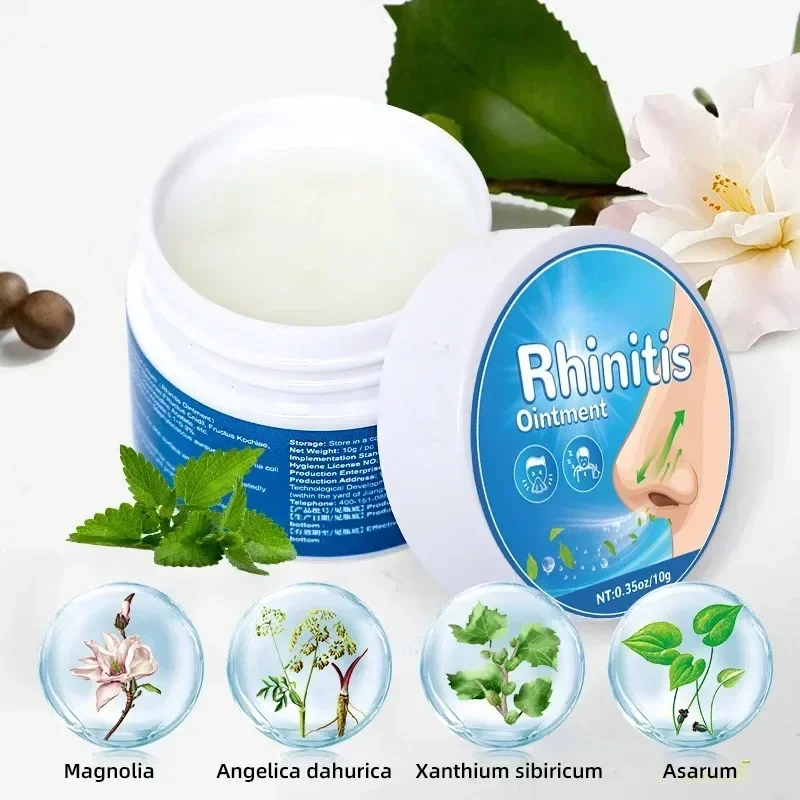 Rhinitis Nose Nasal Cream Sinusitis Treatment Ointment Allergic Itchy Nos Sneezing Congestion Plaster Nose Health Care pain relief cream pain relief plaster nasal herbal cream