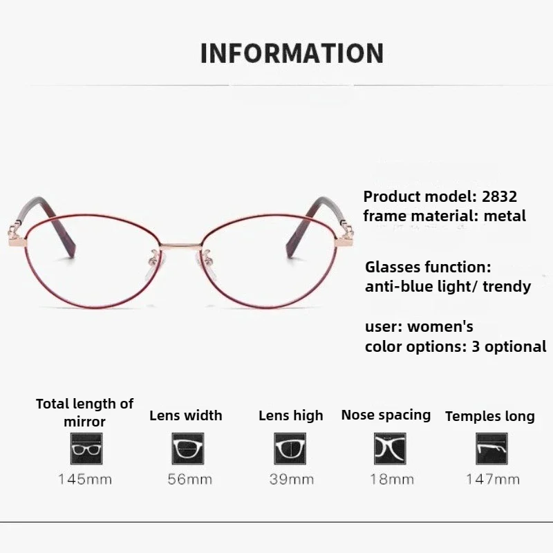 Mode Metall Rahmen Presbyopie Luxus Marke Gläser Senior Sinn für Mittleren Alters Lesebrille männer Gläser frauen Okulare – Detail 5