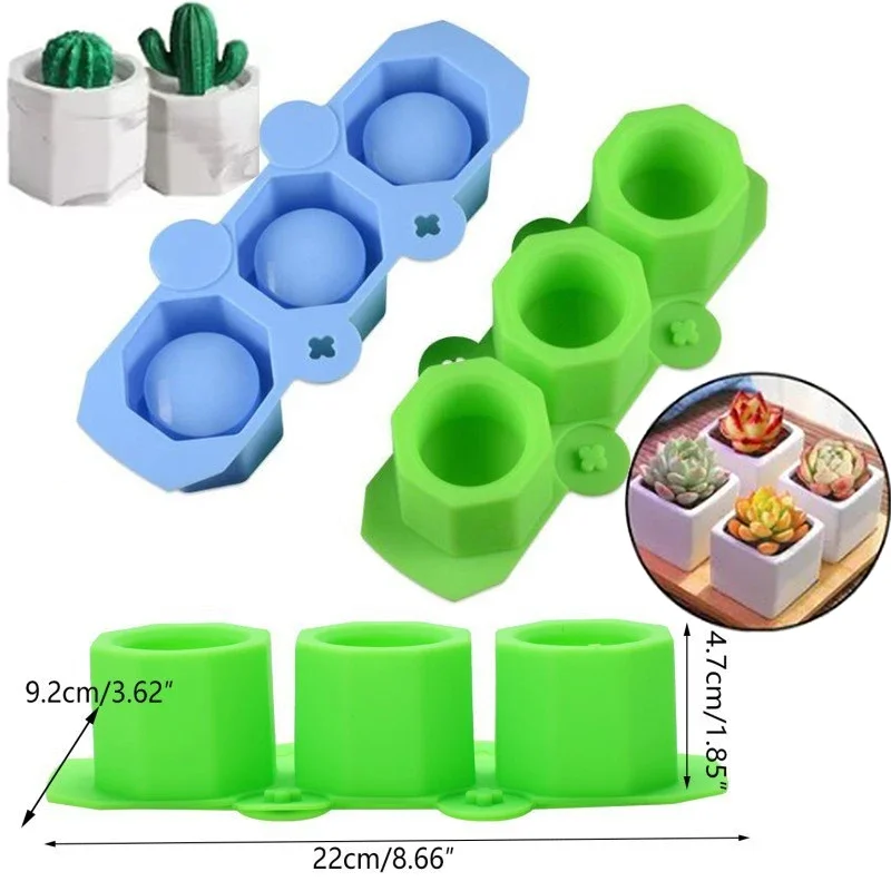 Silicone Mold Round Concrete Flower Pot DIY Aromatherapy Epoxy Resin Candle Cup Gypsum Cement Succulent Vase Storage Box