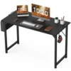 JHK Computer Desk Writing Study Office Gaming Table Modern Simple Style Compact with Side Bag Headphone Hook Easy Assembly 1