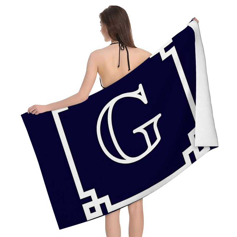 Home bath towels for the body towels bathroom letters and flower quick drying microfiber beach towel man and women large sports