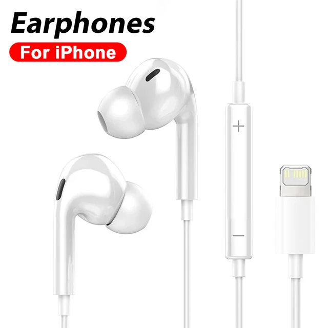 Wired Earphones Headphones Bluetooth For Apple iPhone 13 Pro 12 11