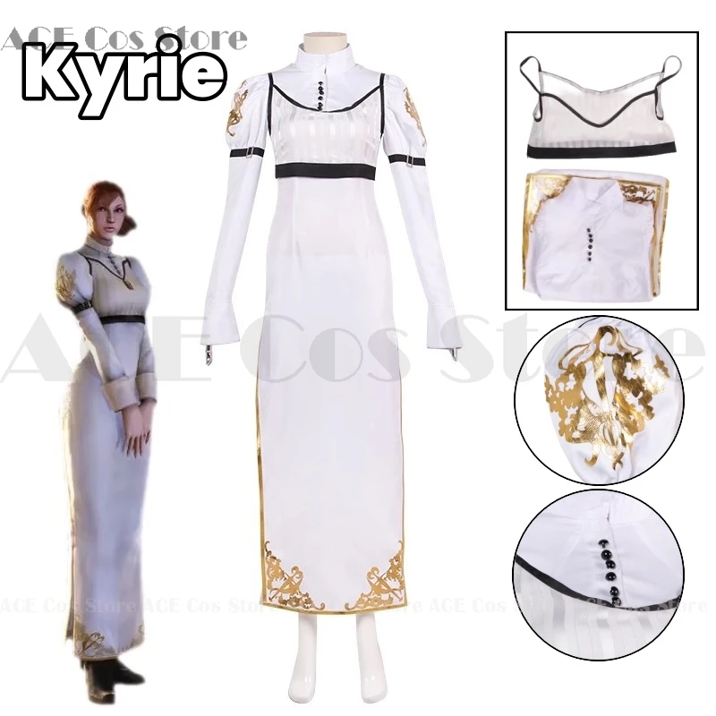 Kyrie Anime Game Devil May Cry Cosplay Costume Vestiti Uniforme Cosplay Kyrie Dress Donna Adult Performance Dress Halloween Party
