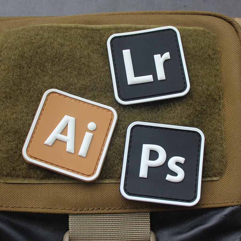 Luminous 3D PVC Rubber Morale Badge - Creative DIY Accessory