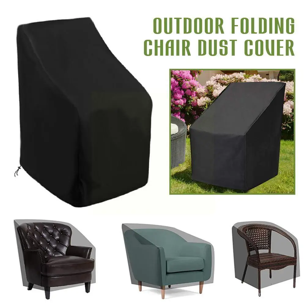 

Stacked Chair Dust Cover Storage Bag Outdoor Garden Organizer High Furniture Patio Waterproof Quality Chair Protector Dustp K5V0