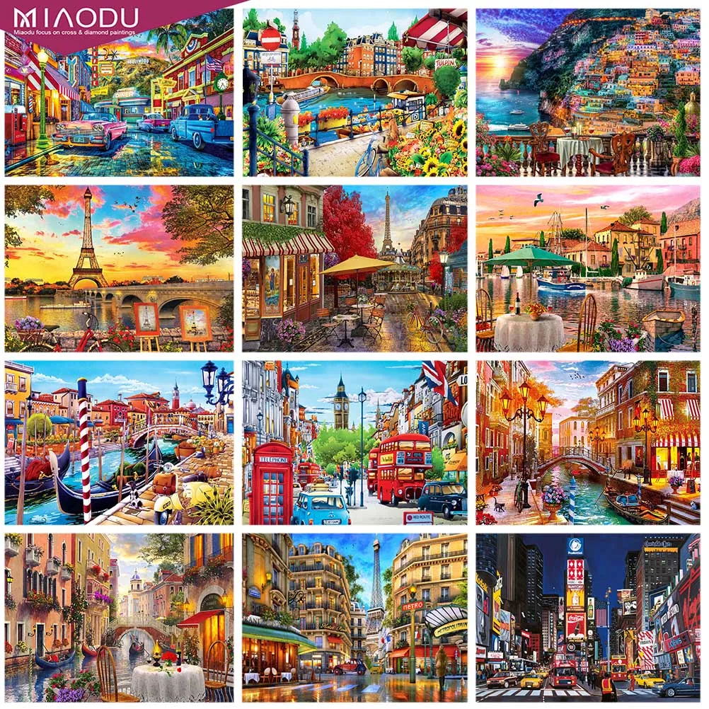 

Paris Street Scene 5d Diy Diamond Painting British Scenery Landscape Diamond Embroidery Cross Stitch Mosaic Drill Home Decor