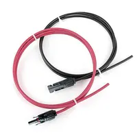 6 mm²  10AWG  Extension Cable PV1-F Solar Panel Wire, Waterproof DC Connector Male & Female Pair for Photovoltaic System 6