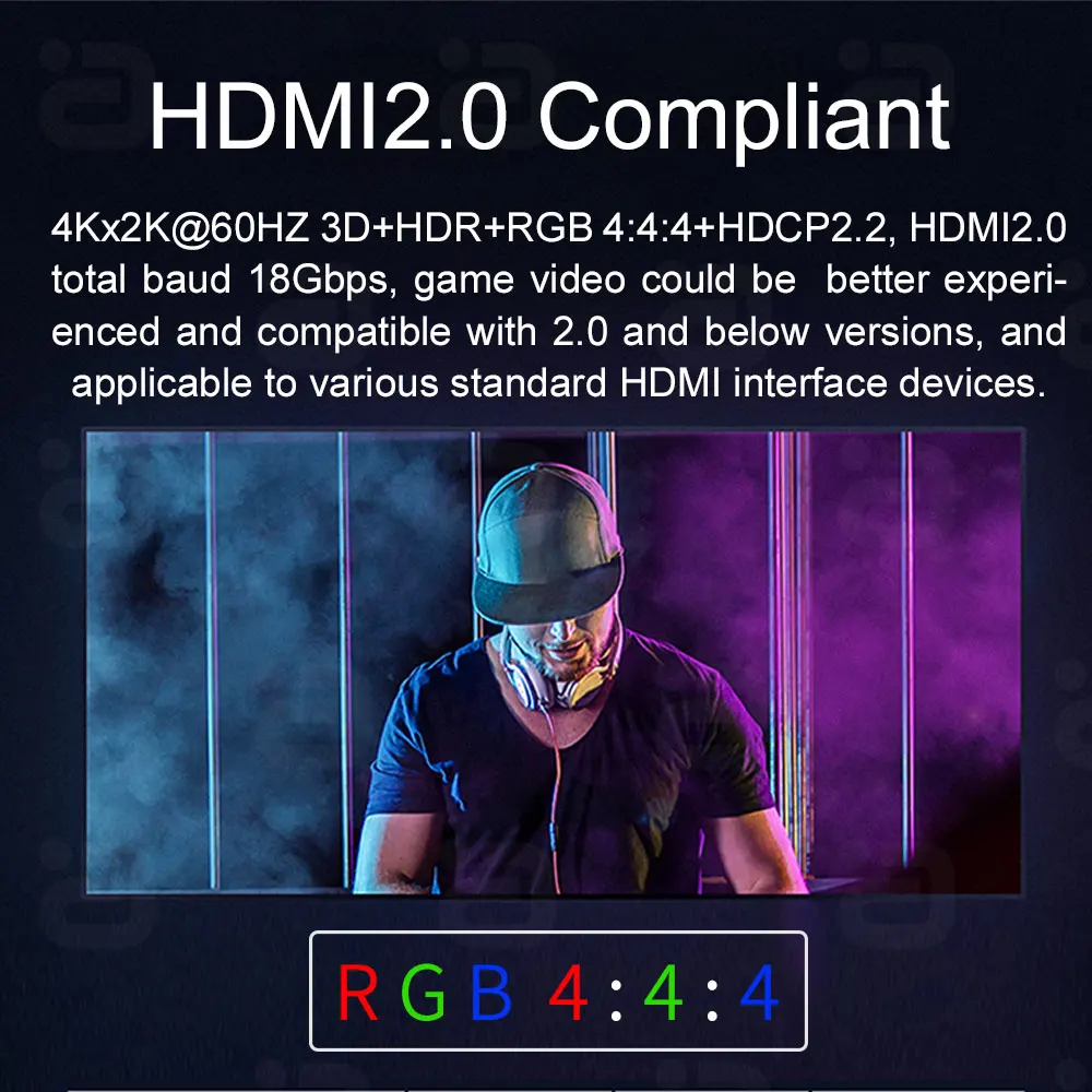 Ayino-cartão de Captura de Vídeo com Controle Remoto Usb 3.0 em Out Switcher Separador de Áudio Gravador de Mic Jogos pc Vg600 Hdmi2.0 - Imagem 2