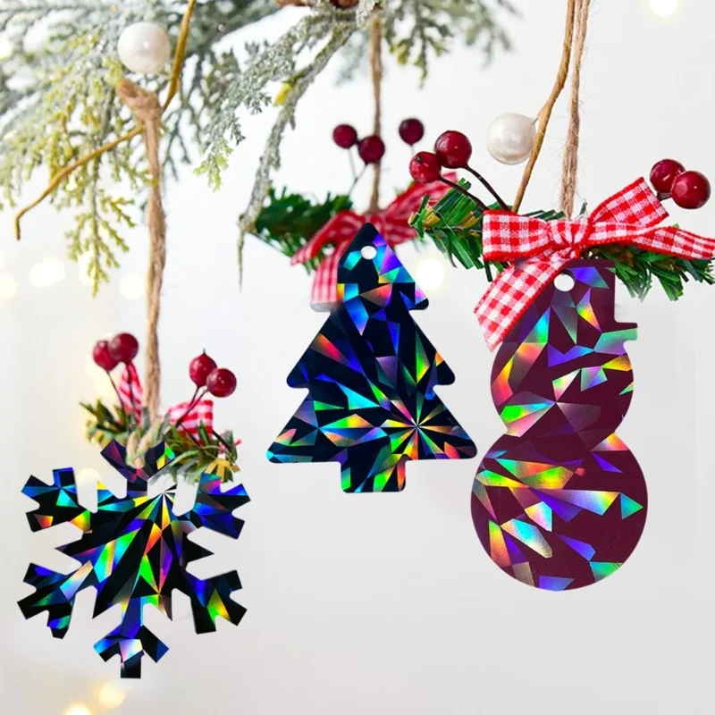 DIY Holographic Christmas Tree Snowflake Pendant Silicone Mold with Hole  Keychain Charm Xmas Tree Hanging Ornaments Epoxy Mould - AliExpress