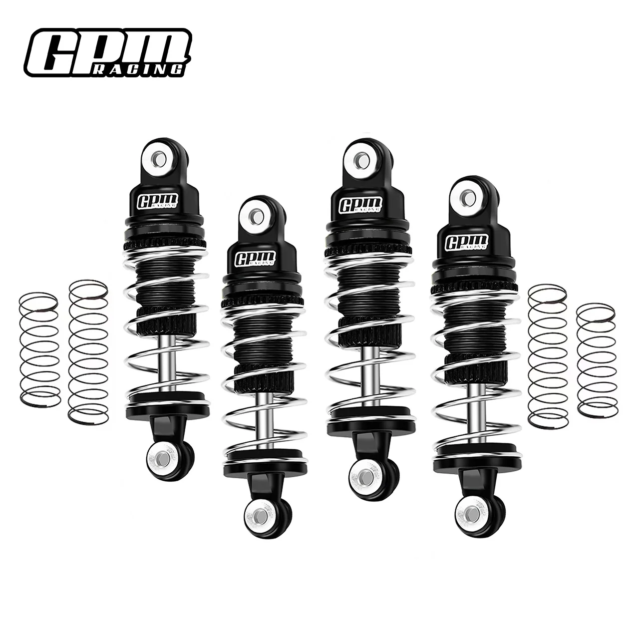 High-Performance Alloy 6061 Front & Rear Shock Set for 1/24 Scale Models