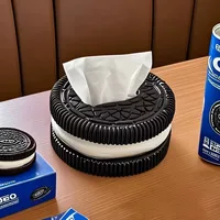 New Minimalist Oreo Paper Box Home Living Room Bedroom Desktop High-End Sense Tissue Box Decorative Accessories Ornaments 1