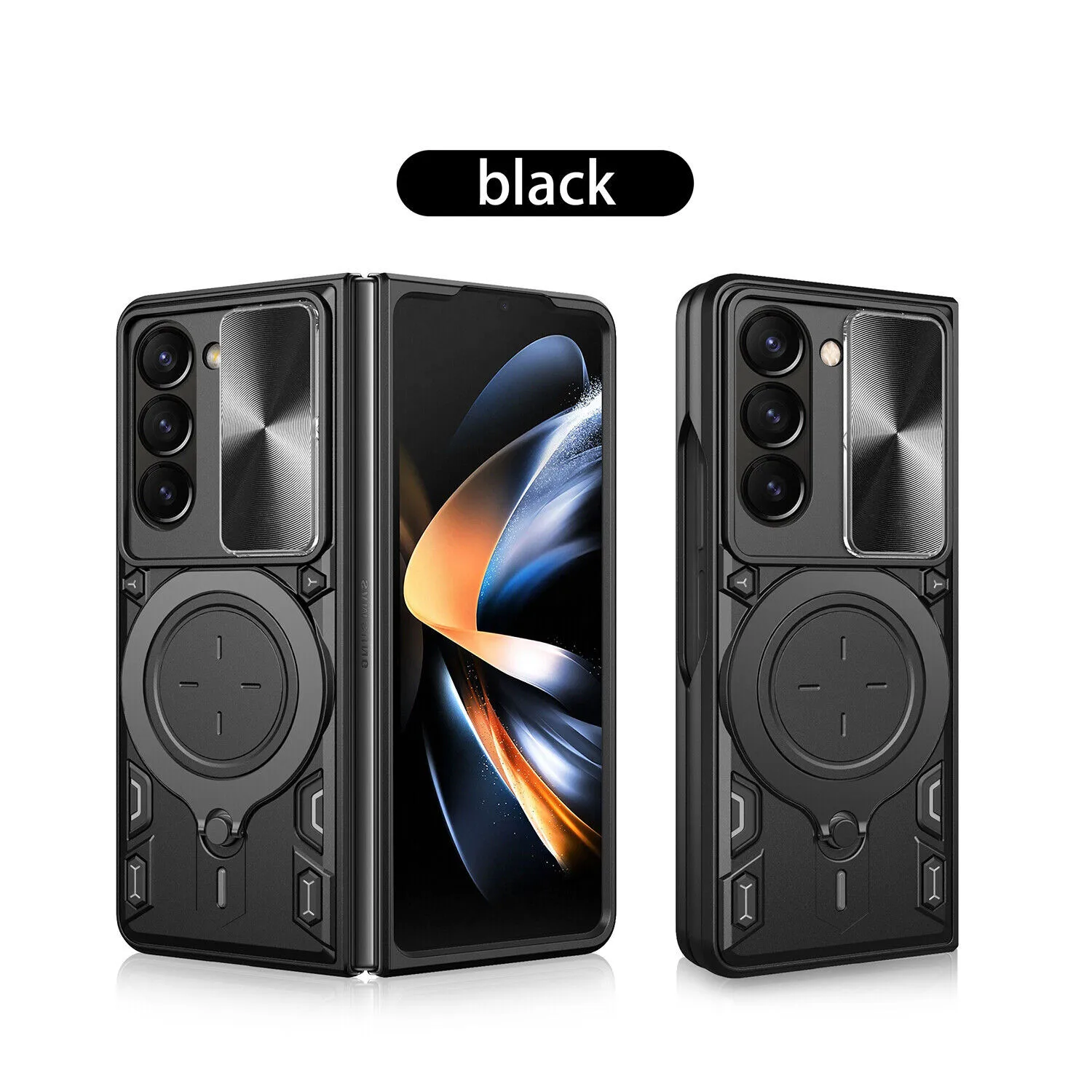 Heavy Duty beskyttelsesdeksel for Samsung Galaxy Z Fold 6 5 4 Etui Stativ Holder Linsebeskyttelse Støtsikker Funda Coque Capa_voghion.com