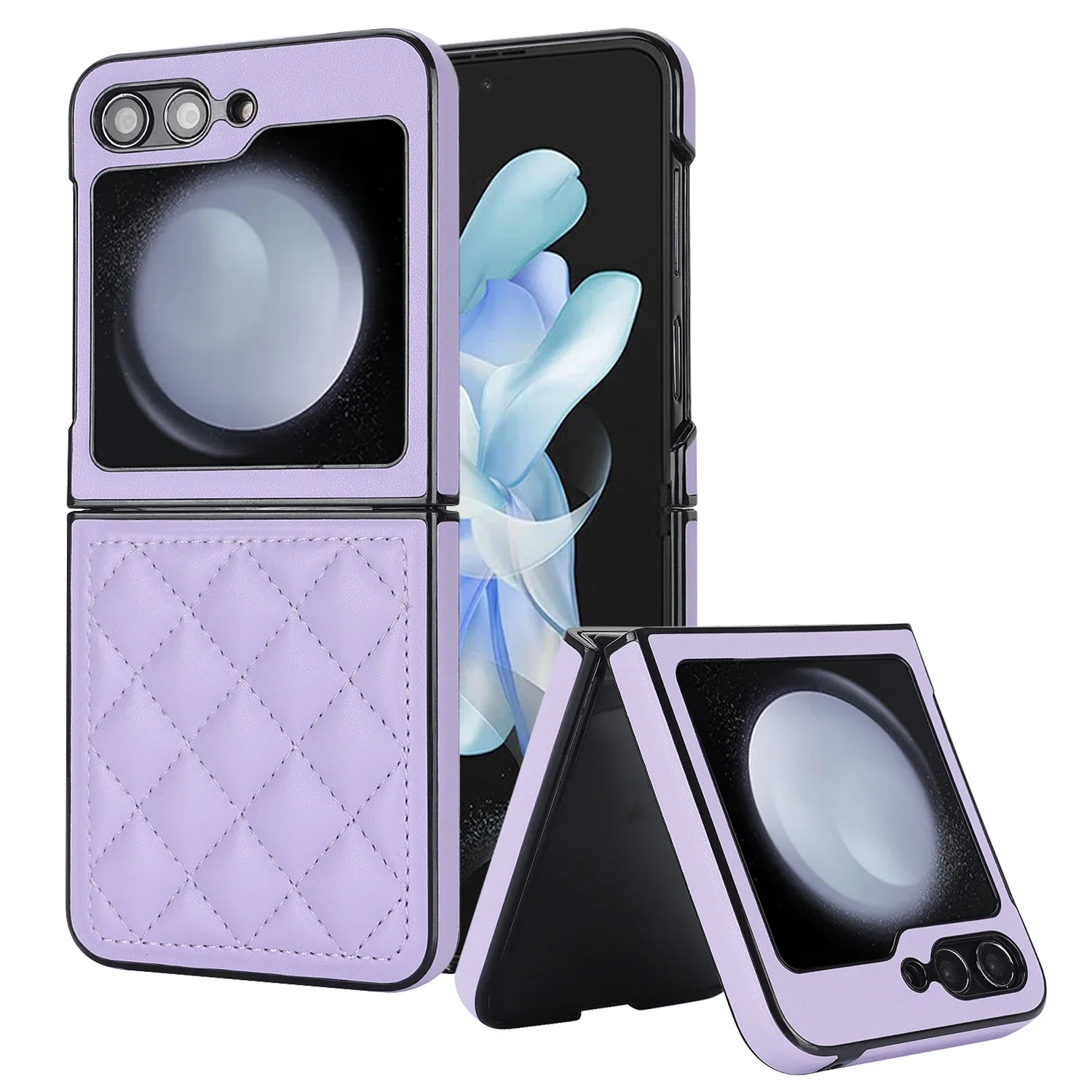 Luxury Premium PU Leather Shockproof Protector Case - Folding Anti-Drop Hard Back