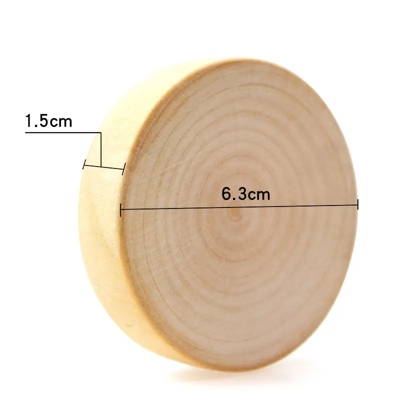 18Pcs 빈 나무 자석 병따개 나무 냉장고 자석 결혼식 기념품 결혼식 선물 및 선물 63*15mm