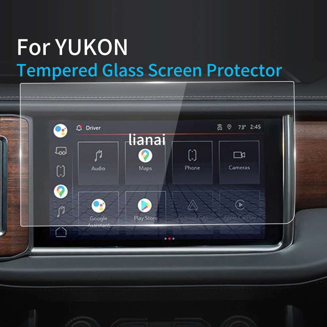 

Защита экрана для GMC YUKON 2023, защитная пленка из закаленного стекла для Carplay Media Video, аксессуары для интерьера автомобиля