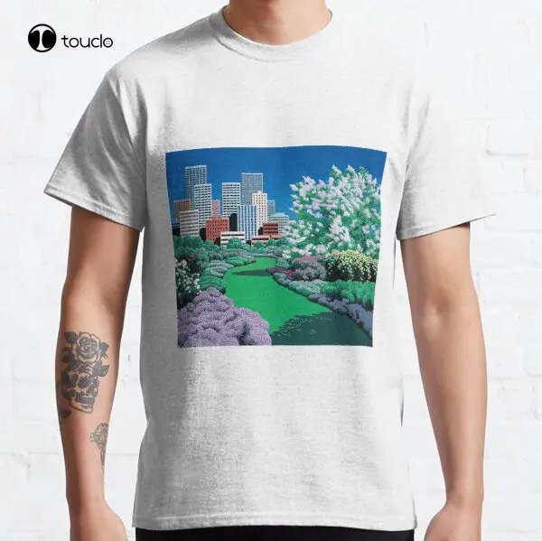 Hiroshi Nagai Art Print Poster City Vaporwave Shirt Classic T-Shirt Custom Aldult Teen Unisex Digital Printing Tee Shirt Xs-5Xl
