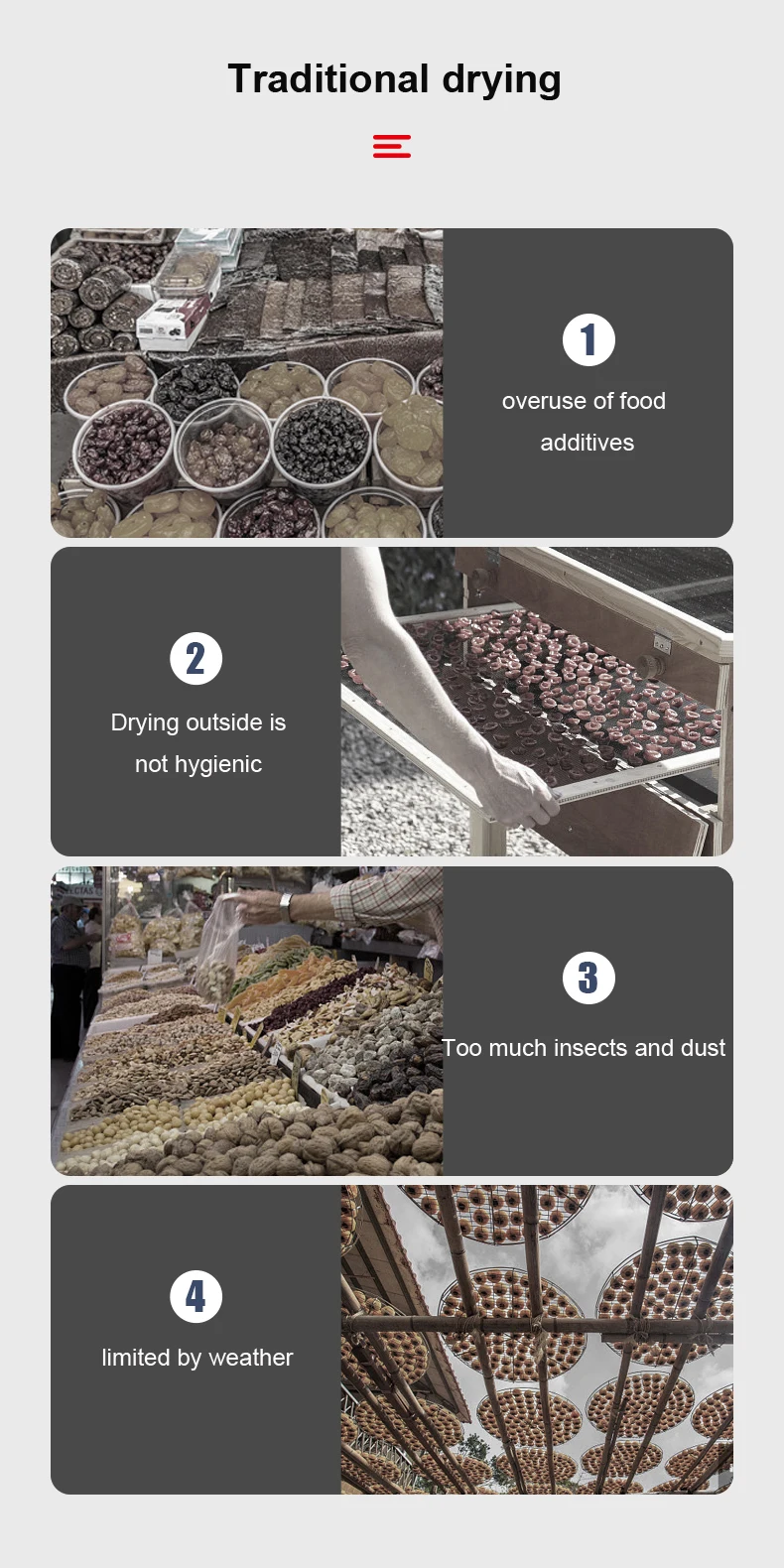 Mechanical 12/18 Trays Stainless Steel Dried Banana Fruit Food Dehydrator Machine for Sale
