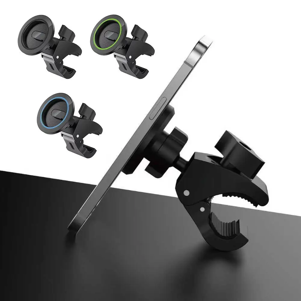 Magnetic Bike Phone Holder - Removable GPS Handlebar Mount for Bicycles, Electric Scooters, and Motorcycles