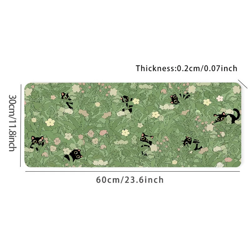 Cat in the Grass XXL Desk Mat