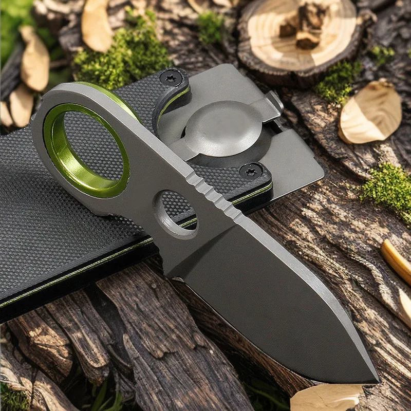 Mini Kitchen Knife Cutting Finger Protector Sheath Fruit Branch BBQ Cutting Tool Full Quality Stainless Steel High Hardness