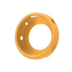 Silicone Protective Case with Strap for Smartwatch - 41mm Replacement Band & Shell (Yellow Case)