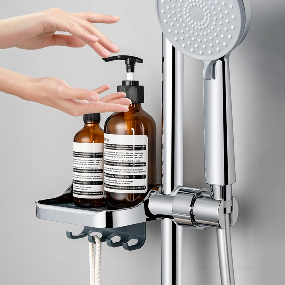 Shower Shelf Without Drilling Bathroom Shampoo Holder Bathroom Shelf With Shower Stand Soap Holder Accessories storage rack,soap holder,bathroom shelf,bathroom shelf rack,bathroom storage rack,wall shelf