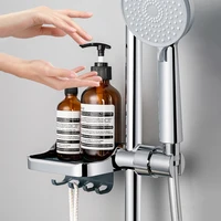 Shower Shelf Without Drilling Bathroom Shampoo Holder Bathroom Shelf With Shower Stand Soap Holder Bathroom Accessories 1
