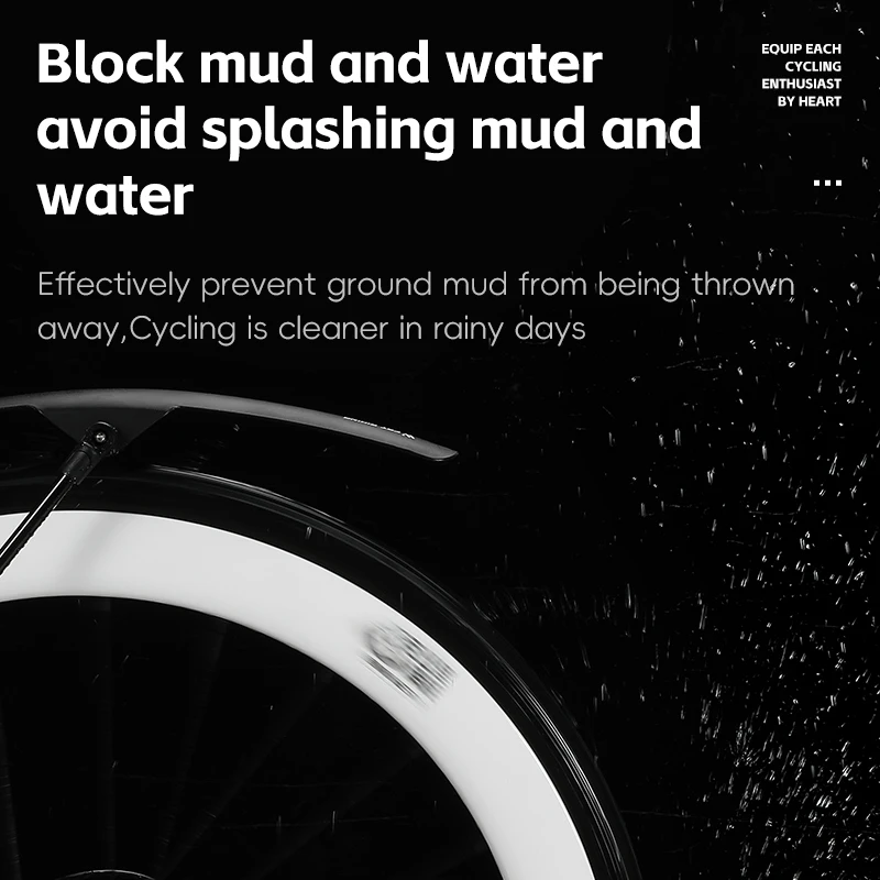 WEST BIKING Road Bike Fender Aerodynamic Lightweight Bicycle Mudguard Set Adjustable Front Rear Mud Protector Bike Accessories