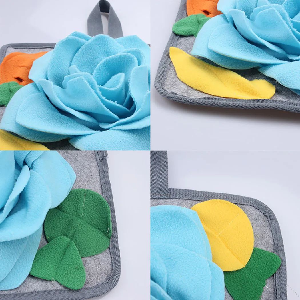 Pet Snuffle Mat for Dogs Encourages Natural Foraging Skills Kitten Puppy Rabbit Interactive Feed Game for Boredom Olfactory Pad pet toys pet exercise toy