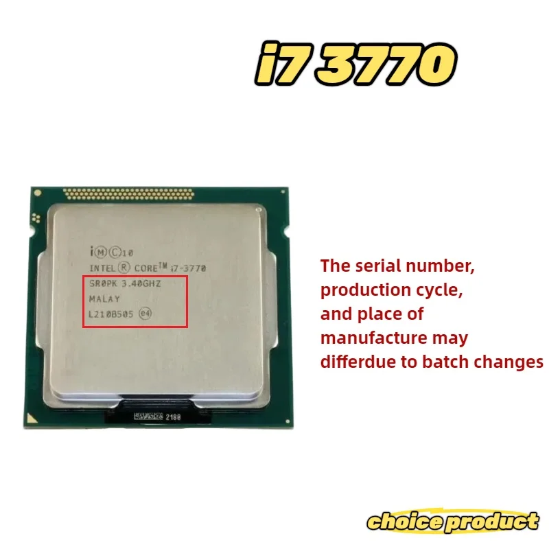 Intel Core i7-3770 (3.40GHz) LGA1155 第3世代 CPU本体のみ【C6293-N】