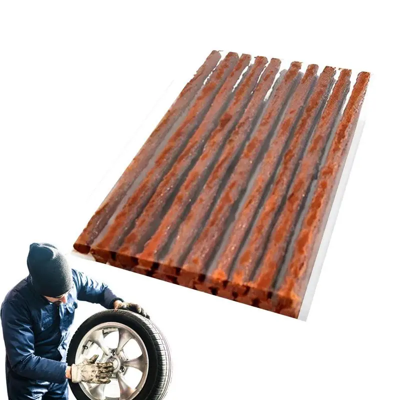 

Tire Repair Strips Rubber Strings Repair Strips Heavy Duty Tire Repair Plugs Automotive Tool Tire Repair Plugs Portable