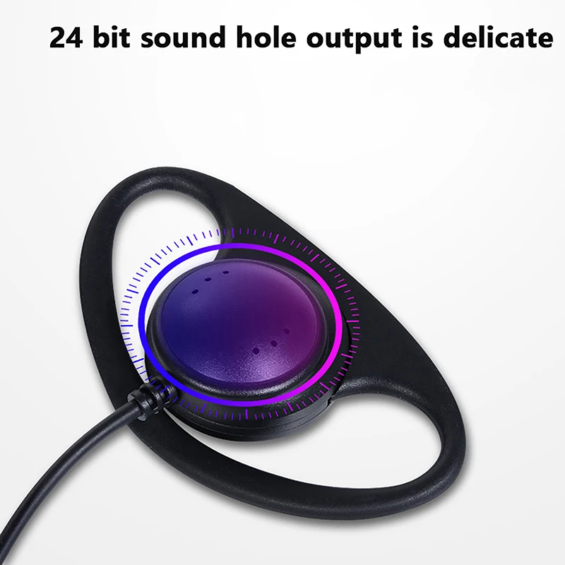 

Single Sided D-shaped Ear Loop Simultaneous Interpretation 3.5MM Listen Only Earphone For Radio Tour Guide System