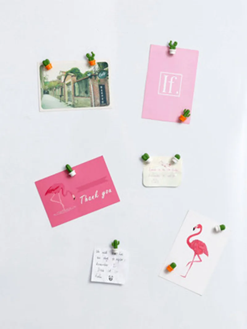 Magnetic fridge magnets magnetic sticker magnetic fridge stickers 6pcs Fridge Magnets Succulent Plant Magnet Button Cactus Refrigerator Message Sticker