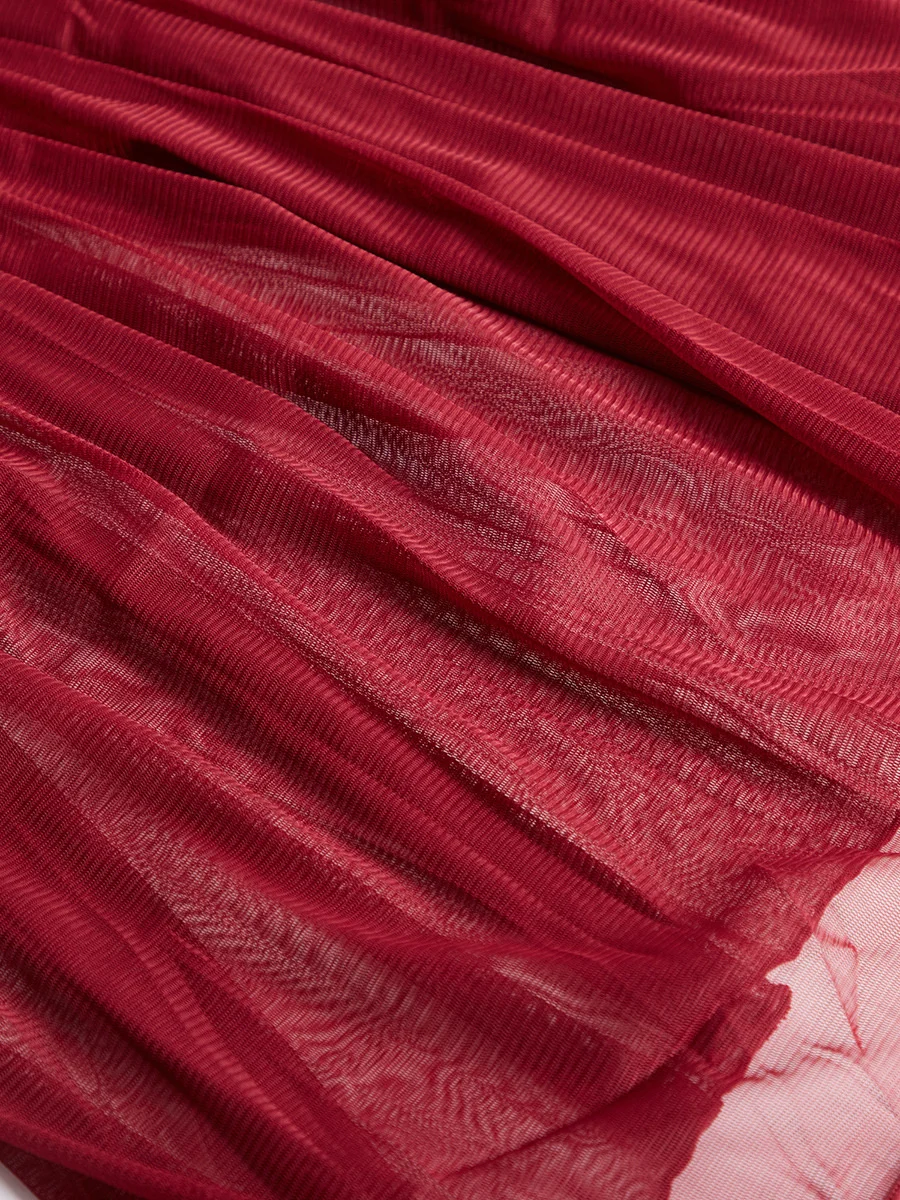 Biancheria intima plissettata divertente Abito corto in pizzo con cinturino largo Indumenti da notte sexy_voghion.com