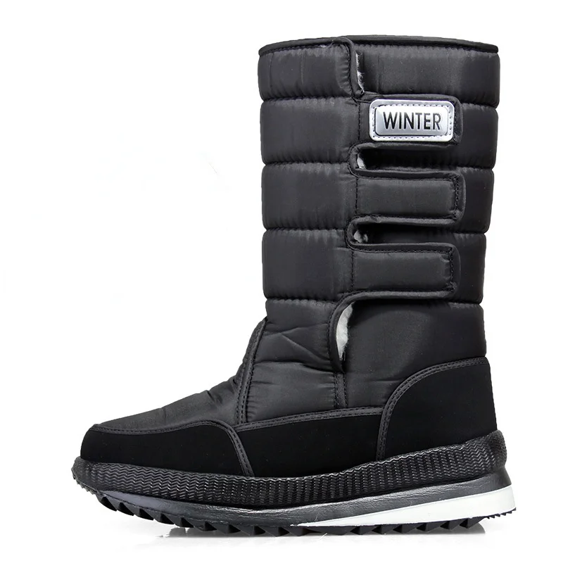 Men's Boots -40&deg; Warm Mid-calf Snow Boots Men Winter Shoes Thicken Plush Comfort Non-slip Platform Booties Plus Size Man Shoes Winter Snow Boots Men Boots