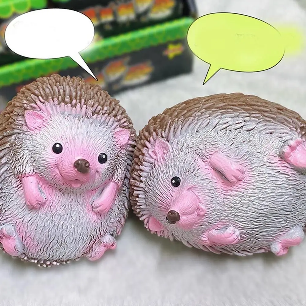 

TPR Cartoon Hedgehog Decompression Toys Animals Fidget Toys Kids Fun Quick Rebound Squeeze Toys Use Your Hands and Brain