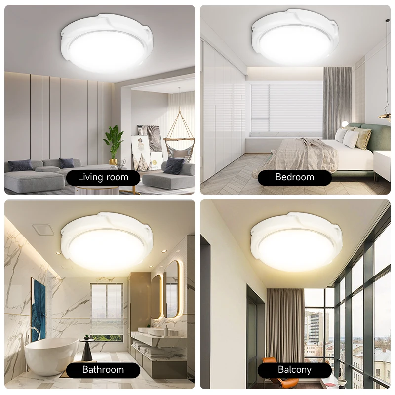 Light de plafond solaire LED 60W 100W lampe solaire intérieure extérieure  dimmable 200W 300W 500W Panneau lampe de décoration intérieure Timing