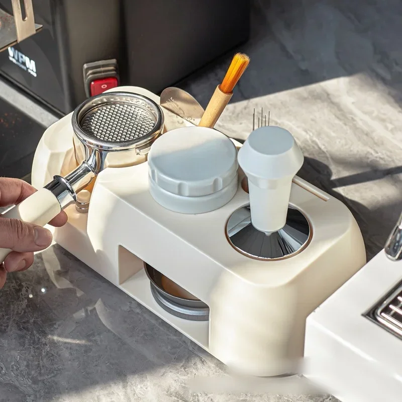 Description Picture 2 of itemCoffee Powder Holder 51/53/54/58mm Universal ABS Espresso Tamper Holder Coffee Portafilter Rack Tamper Storage Base Coffeeware
