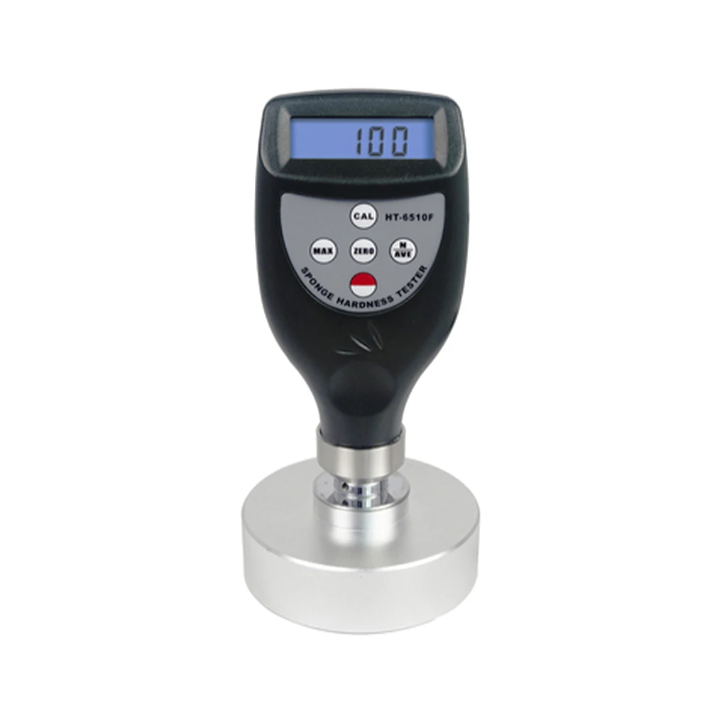 

Digital Display Sponge Hardness Tester HT-6510F Sponge soft rubber polyurethane foam pearl cotton Shore hardness tester 10~90HF