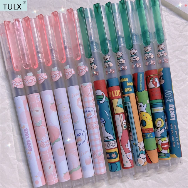 Tulx 6pcs Cute Gel Pens Cute Pen Kawaii School Supplies Japanese School  Supplies Kawaii Pen Kawaii Stationery - Gel Pens - AliExpress