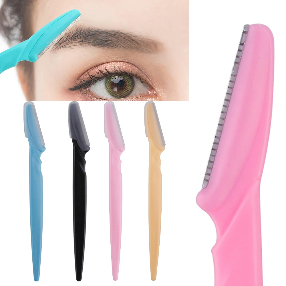 10PCSWomenEyebrowTrimmerFacialFaceRazorPortableShaverHair