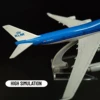 1:400 Metal Aircraft Model Replica, Dutch KLM B747 Airplane Scale Aviation Diecast Miniature Art Home Office Decor Toy Gift 4