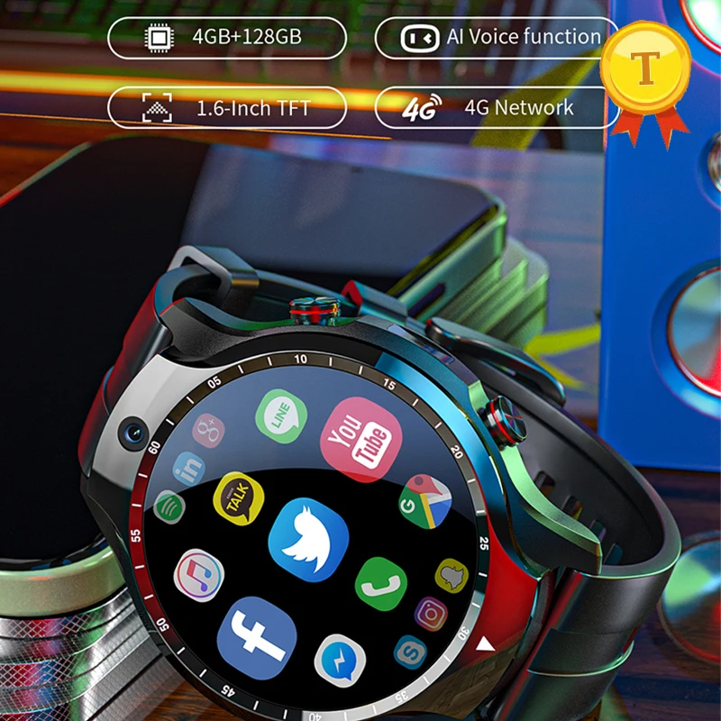 Лидер продаж 2022 года умные часы на Android с 4G сетью Wi-Fi GPS двойной камерой ПЗУ для