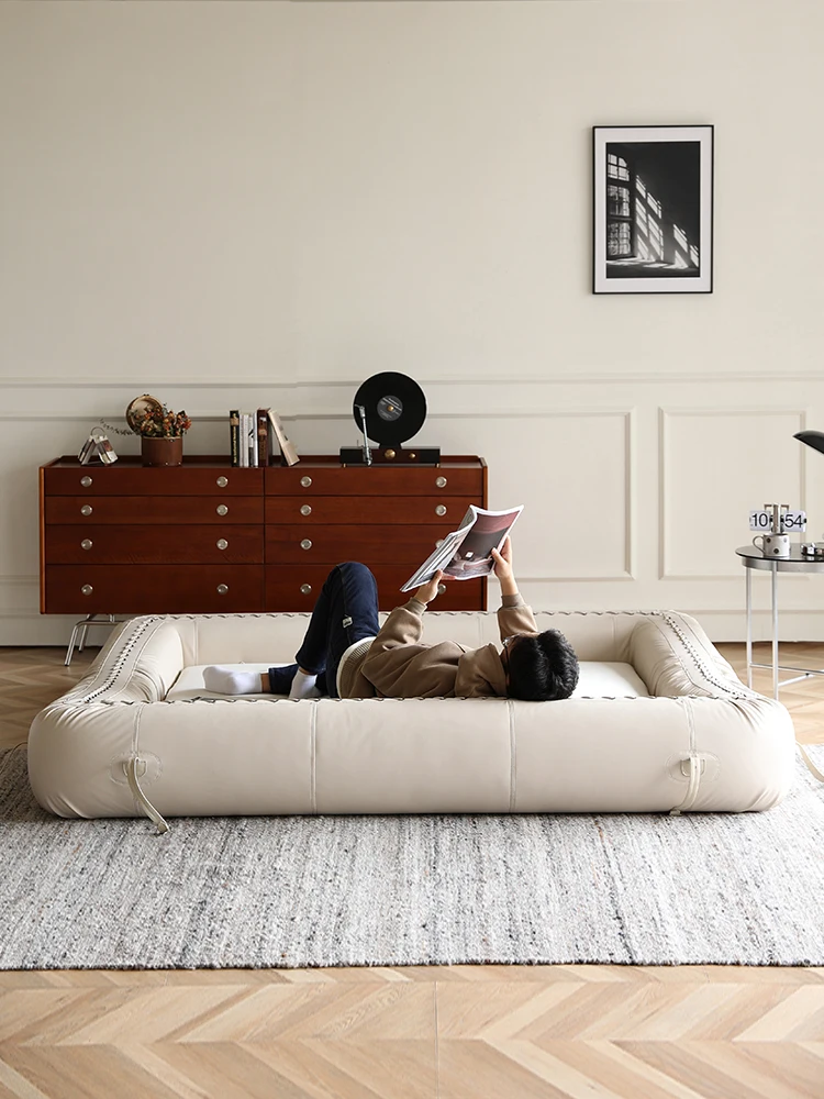 Sofa cama cuerina blanca dos plazas – Beleman Importaciones