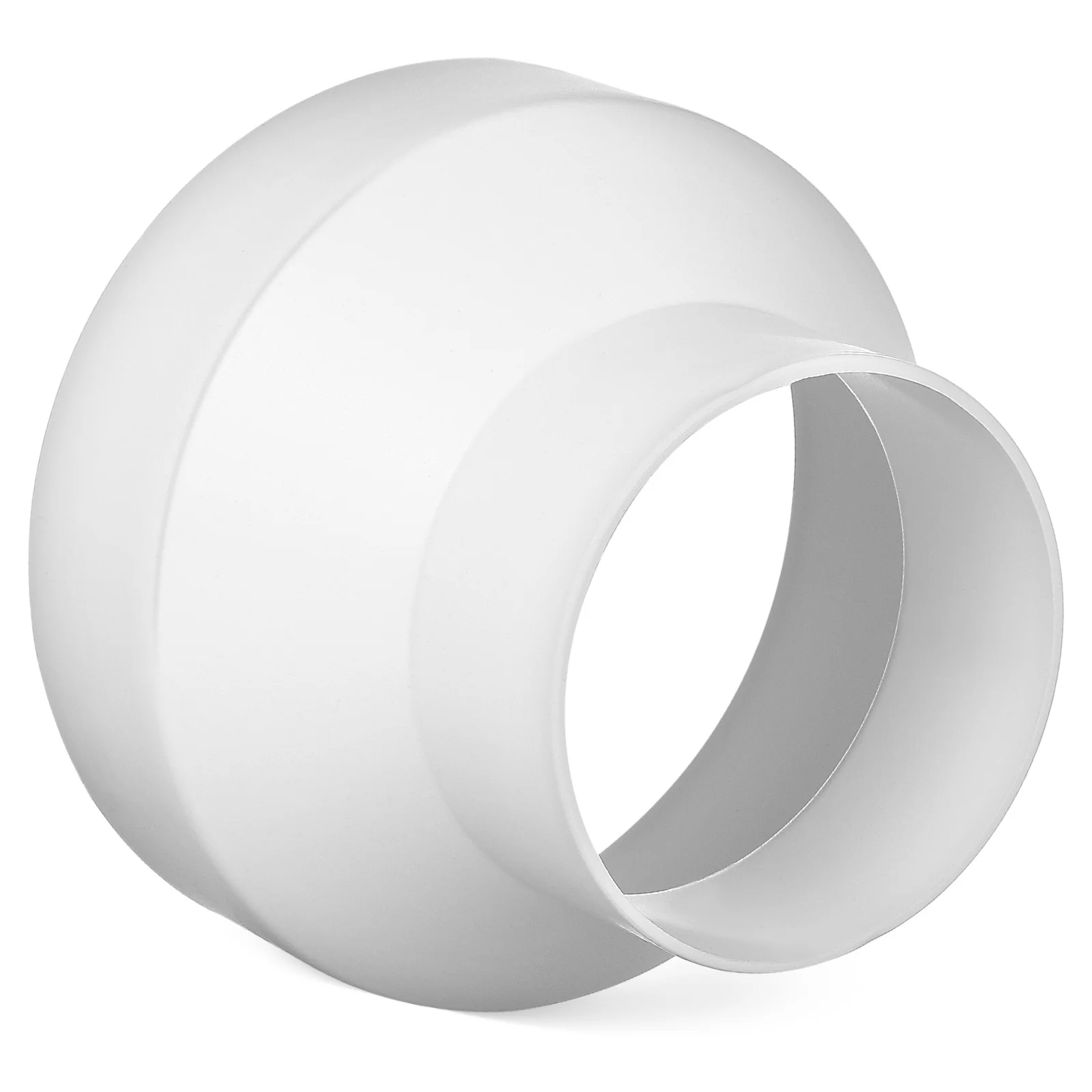 

Vents Exhaust Pipe Joint Air Duct Adapter Reducing Connector Fitting Reducer Increaser White Hose