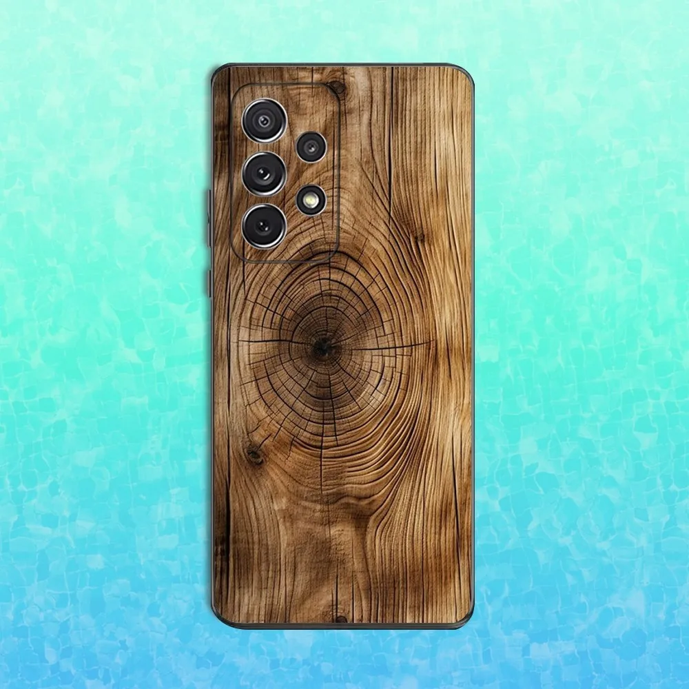 Elegant Art Wood Grain Natural Phone Case - Soft Silicone Black Cover