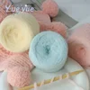Milk Mousse Yarn, 4 Strands of Cotton Candy Continuous Thread, Cloud Super Soft Skin Friendly Scarf Hat Handmade DIY Yarn Ball 3