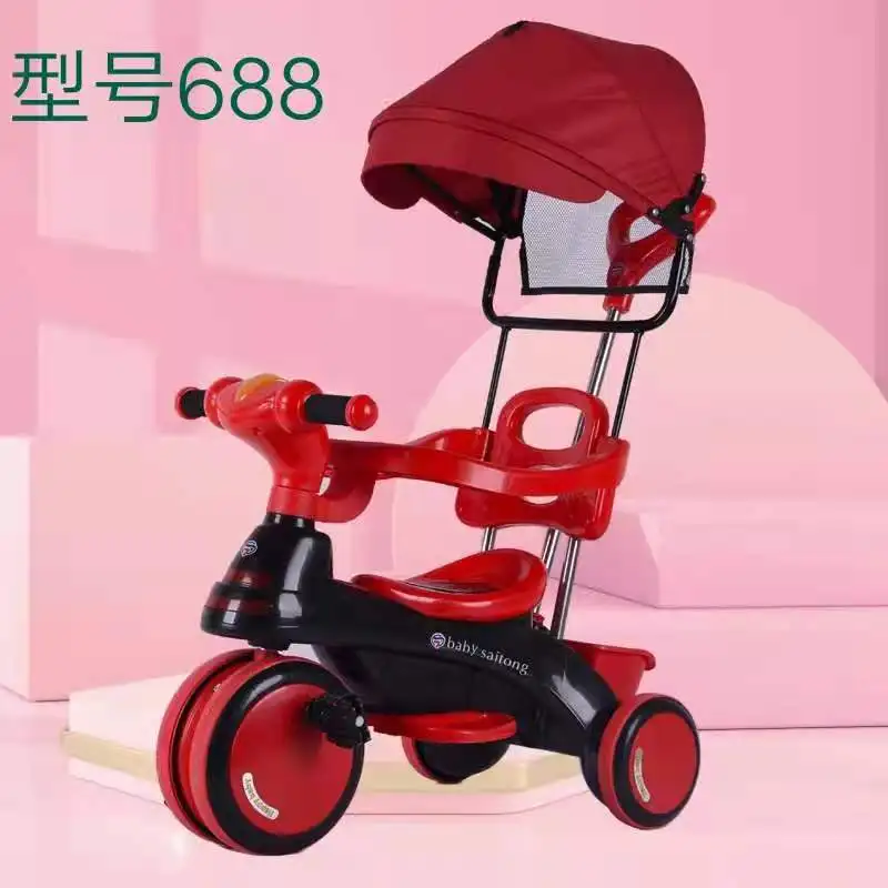 

Children Tricycle Multifunction Scooter Infant Baby Tricycle For 1-6Y Baby Three-wheeled Detachable Bicycle