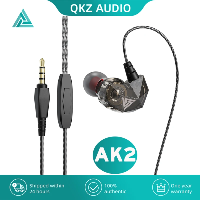 

Оригинальные Внутриканальные наушники QKZ AK2 3,5 мм с сабвуфером, проводные музыкальные наушники с HD микрофоном, спортивные Игровые наушники д...