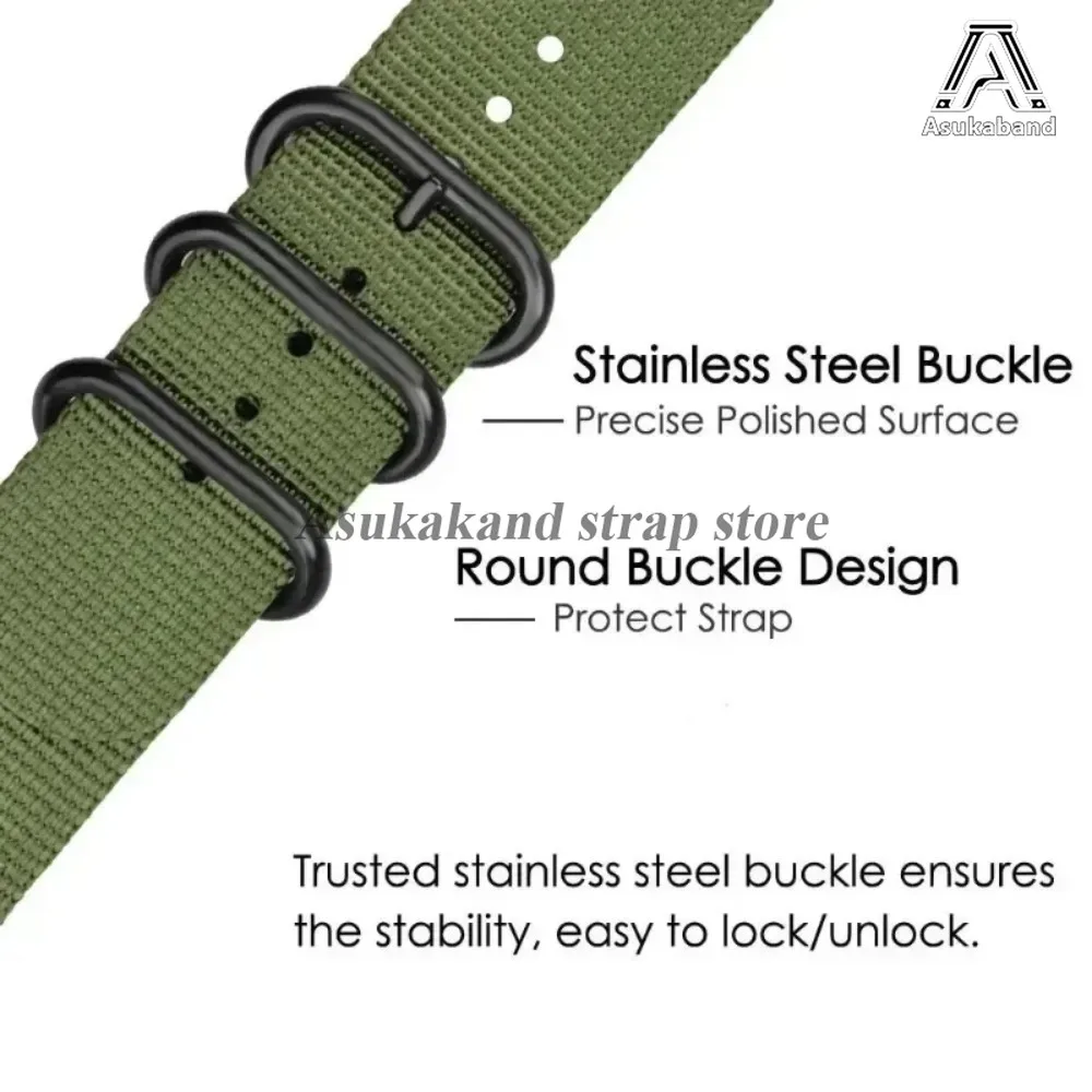 Quick Release Nylon Sport Watch Strap Canvas Watchband - Men's Bracelet